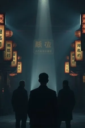 雨夜取景地作品封面：人工降雨下的街角反光